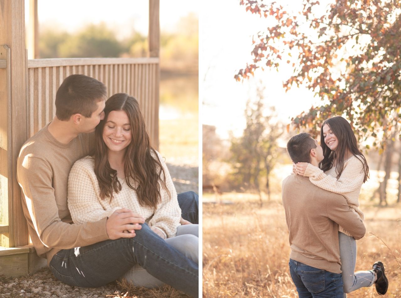 Fall Engagement Session by Bartlesville Portrait and Wedding Photographer Kristi Bray Photography
