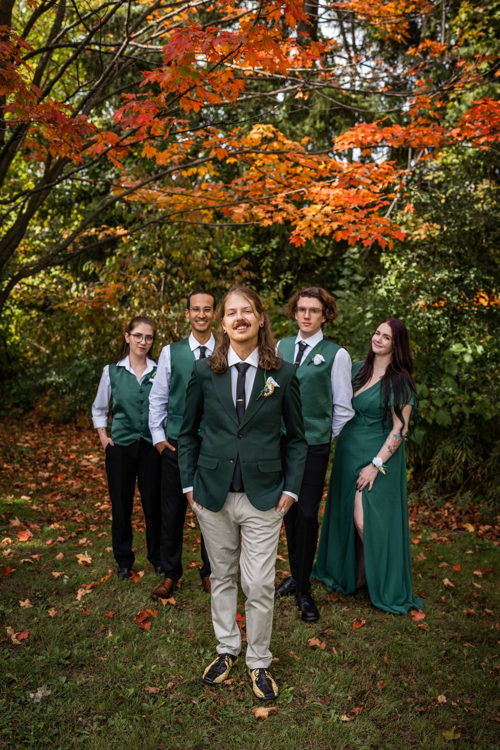 groom and wedding party