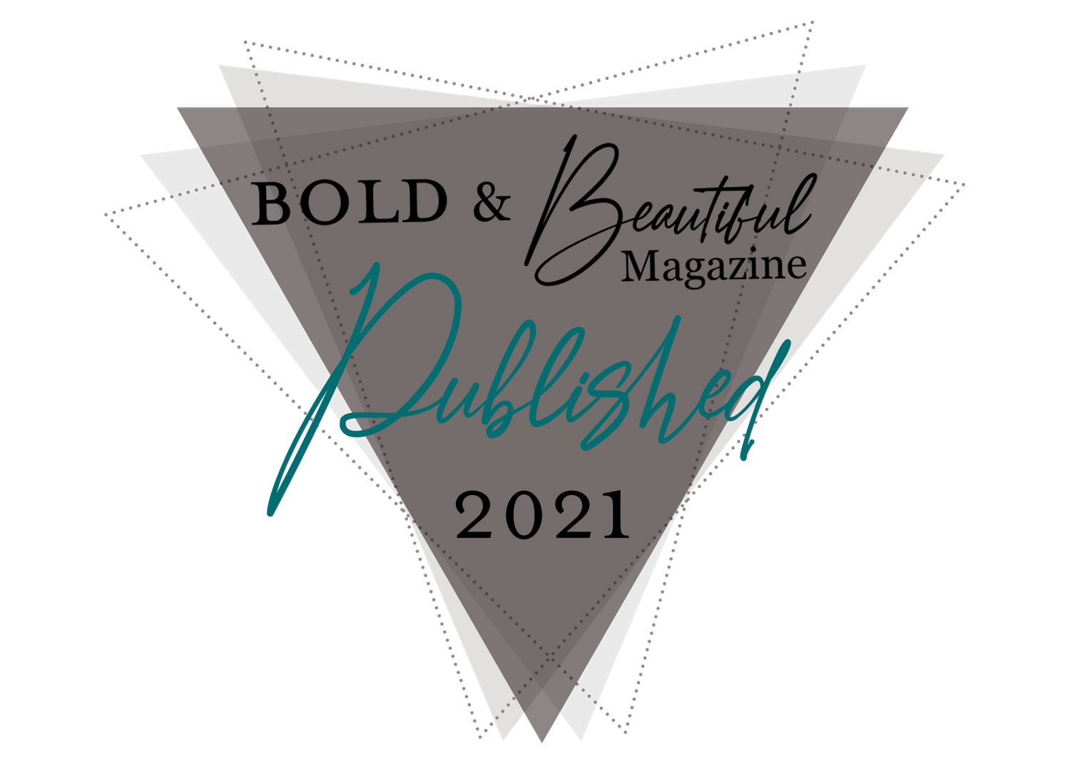 Bold and Beautiful Magazine header design in modern typography.