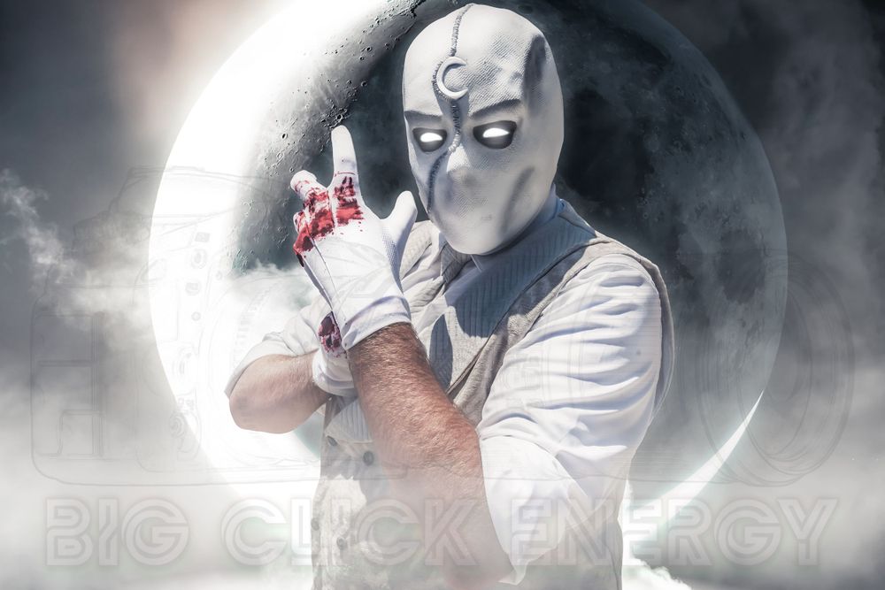 Marvel, Moon Knight, cosplay, photography, outdoors, comicon, phoenix, az, big click energy, sdcc, san diego