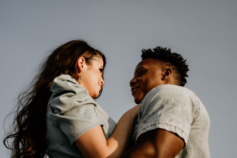 couple holding each other