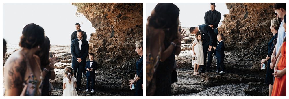 elopement ceremony on beach, beach wedding, beach wedding ceremony