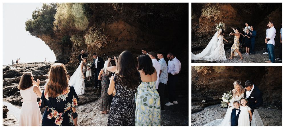beach wedding, beach wedding ceremony, beach elopement