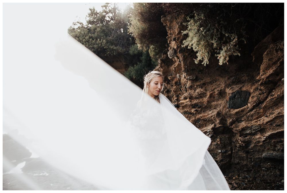 bridal photos on the beach, sunset bridal photos, beach bridal photos