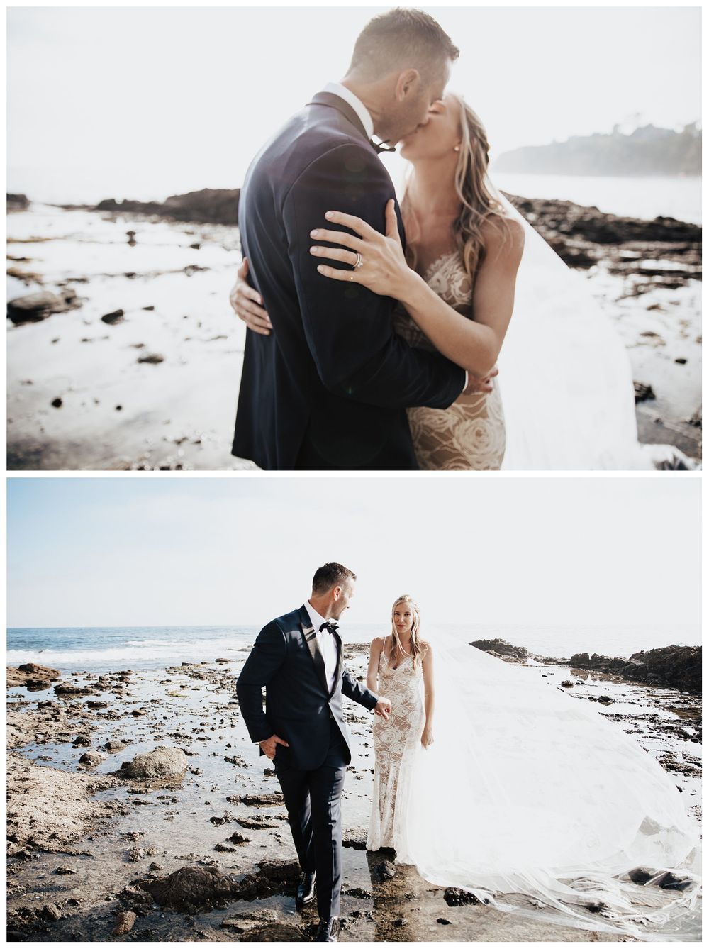 wedding photos on the beach, elopement photos on the beach