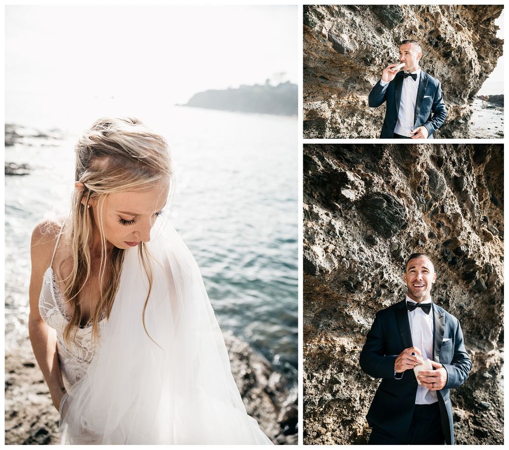 beach bridal photos, bridal photos on the beach, bride and groom portraits