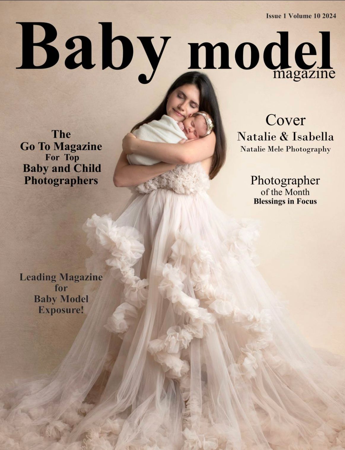 baby model magazine cover