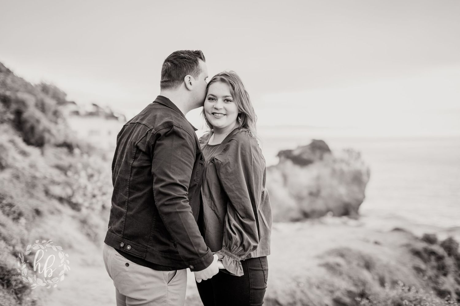 Malibu beach engagement photos