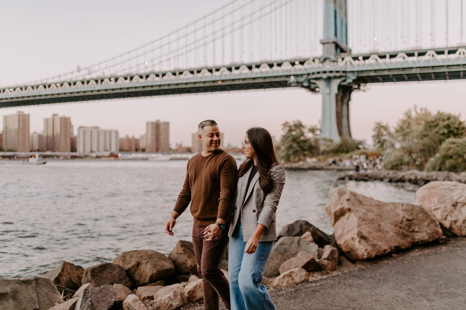 Gaby & Carlos | Dumbo Brooklyn Proposal - Alessandra Marie Photography