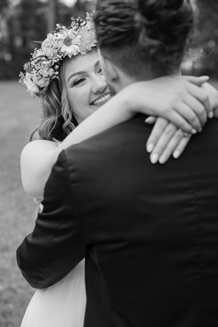 Just married portrait