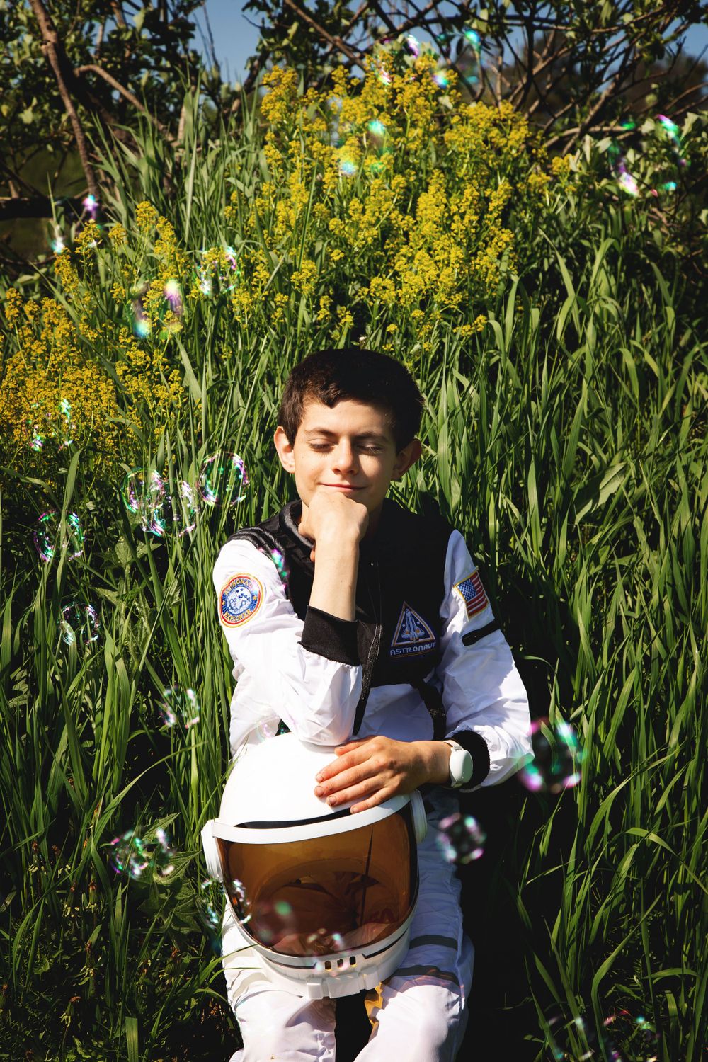 Adventurous and out of this world fine art child's photo session.