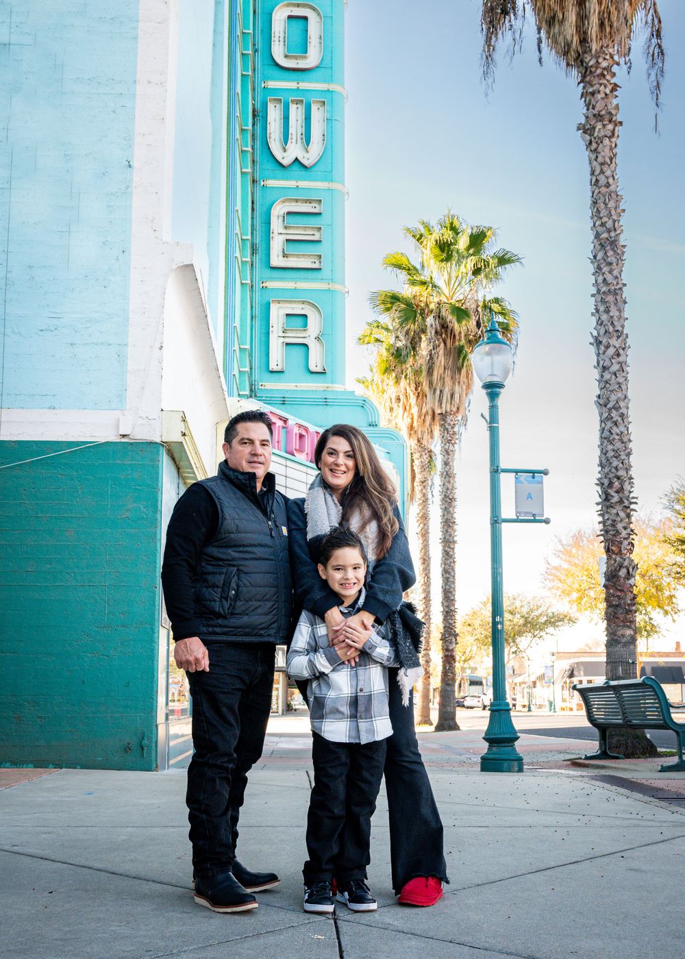 family portrait outside
