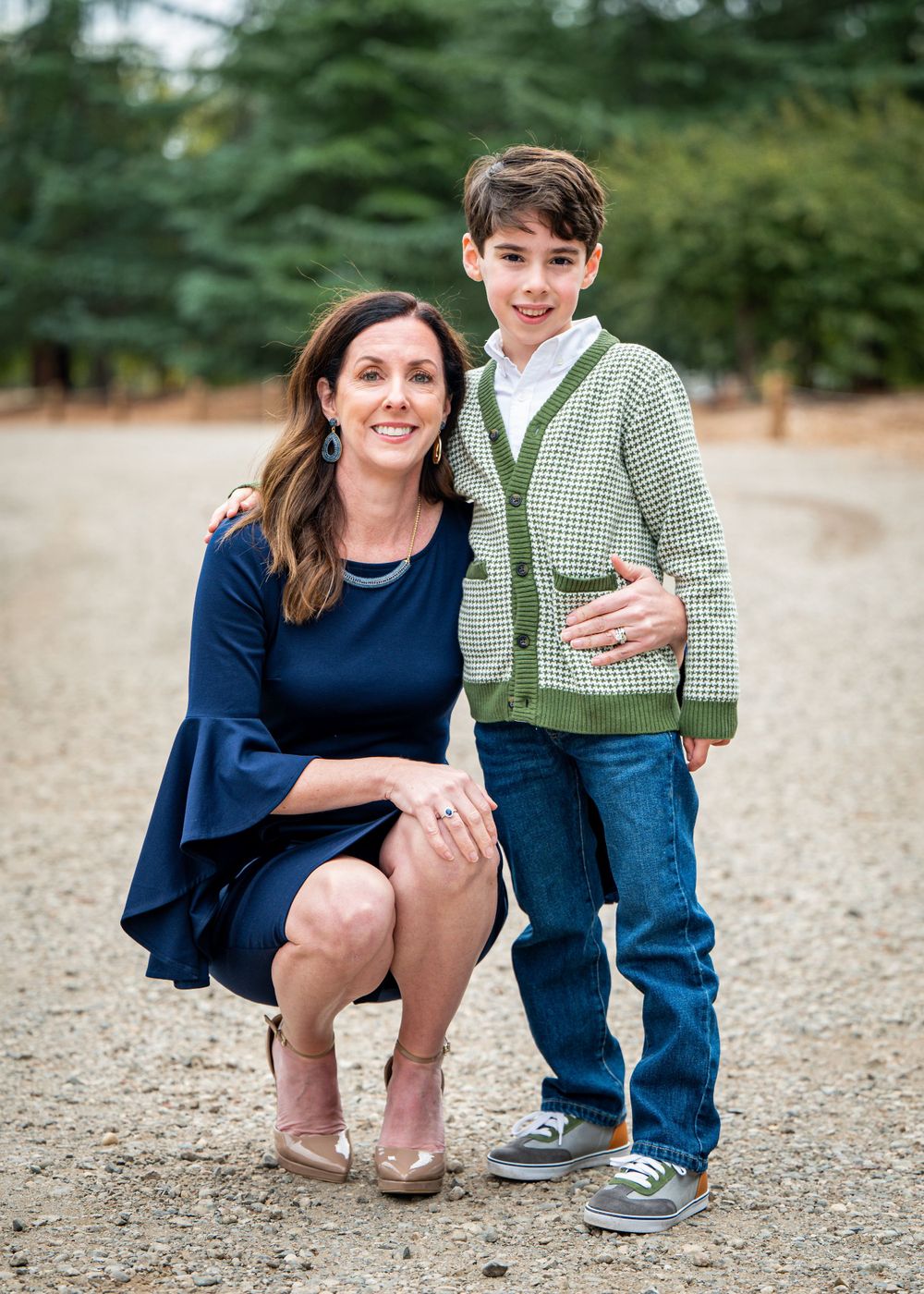 mom and son portrait