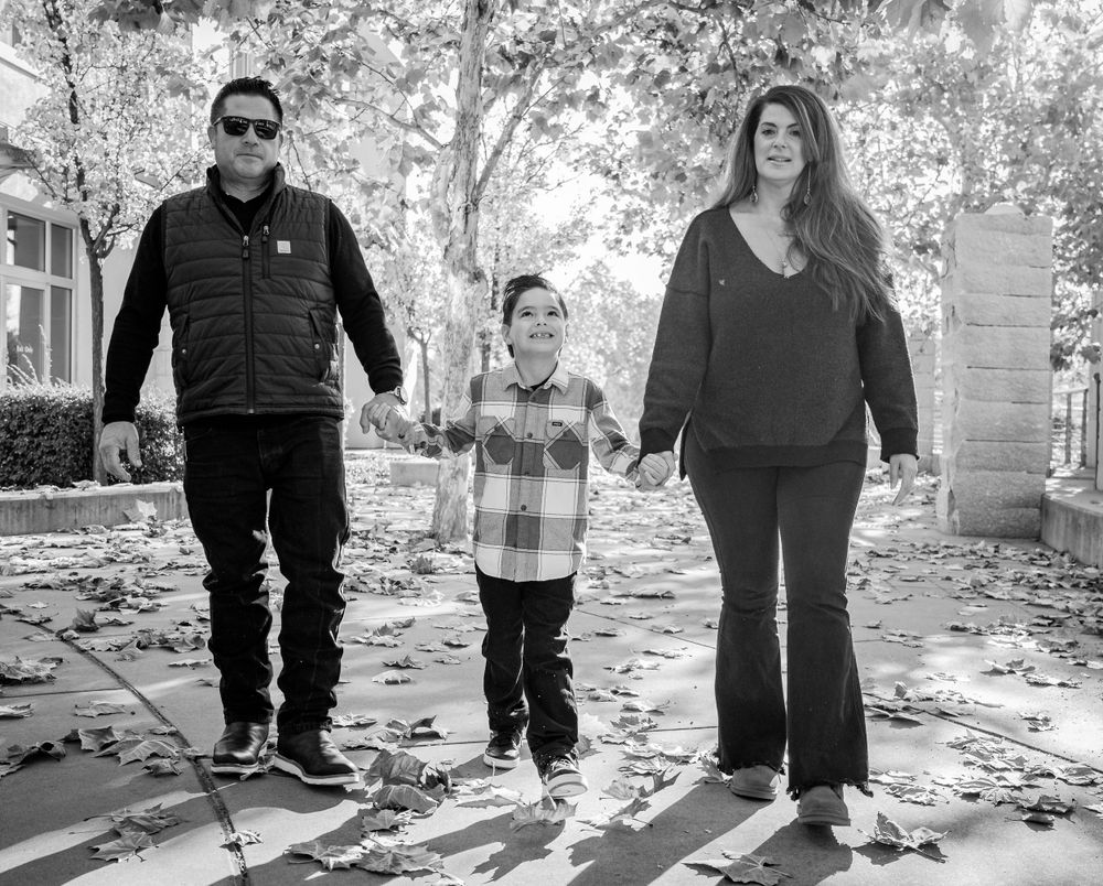 family portrait black and white