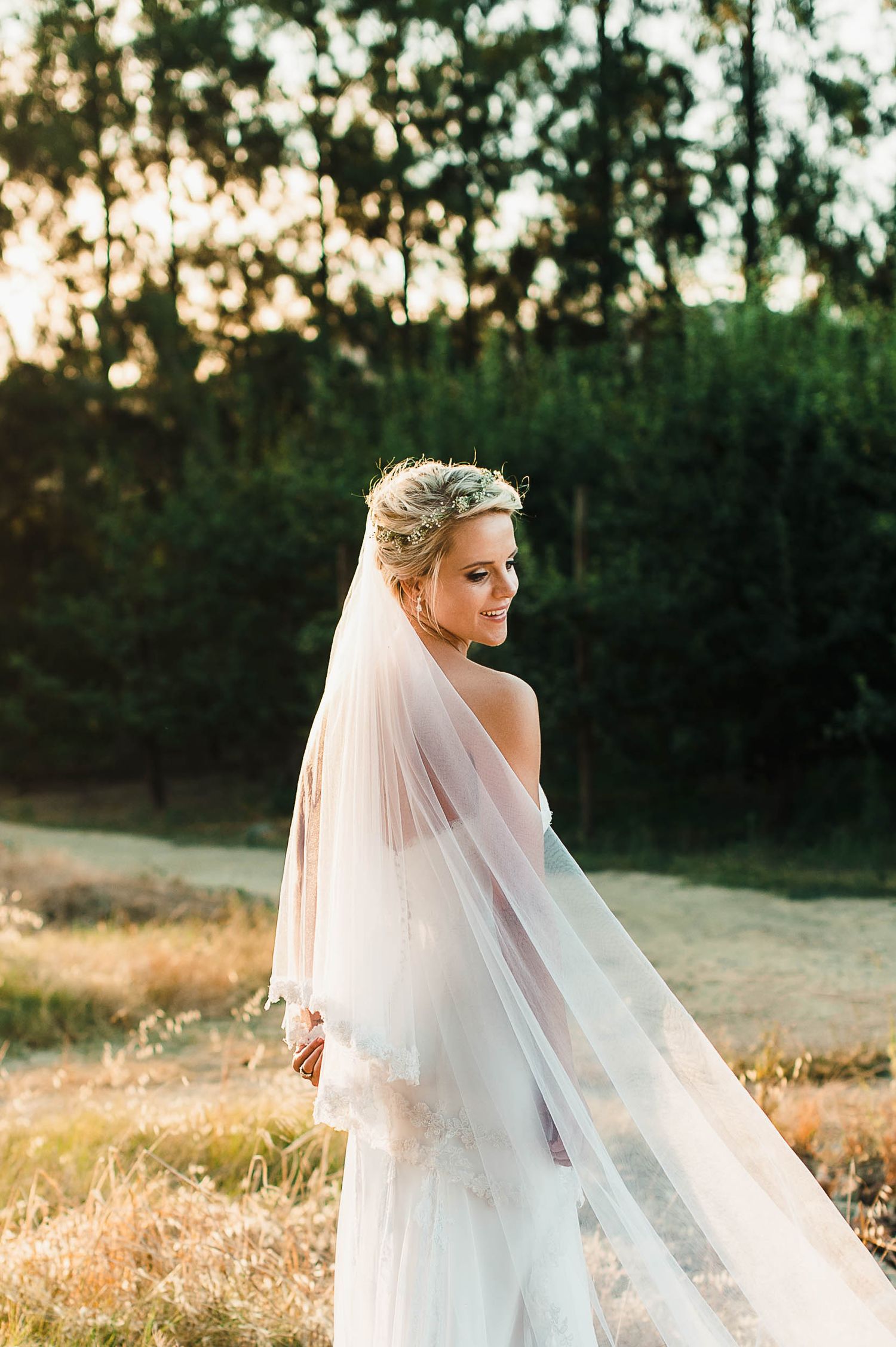 bride and veil