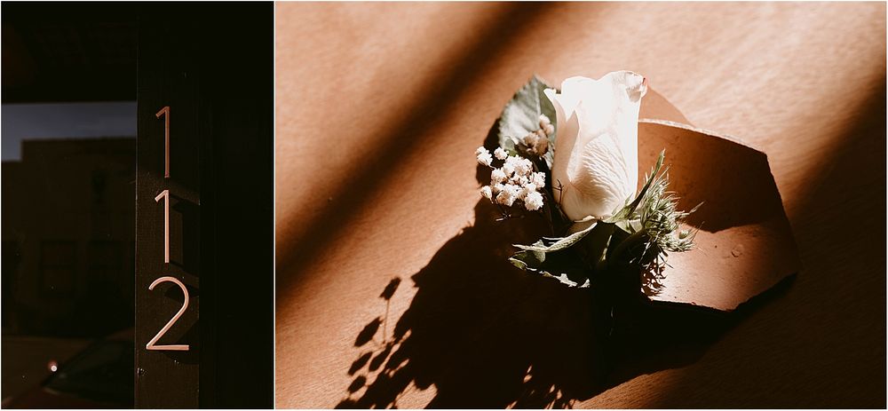 Artistic film photo with dramatic shadows and light creating a minimalist composition.