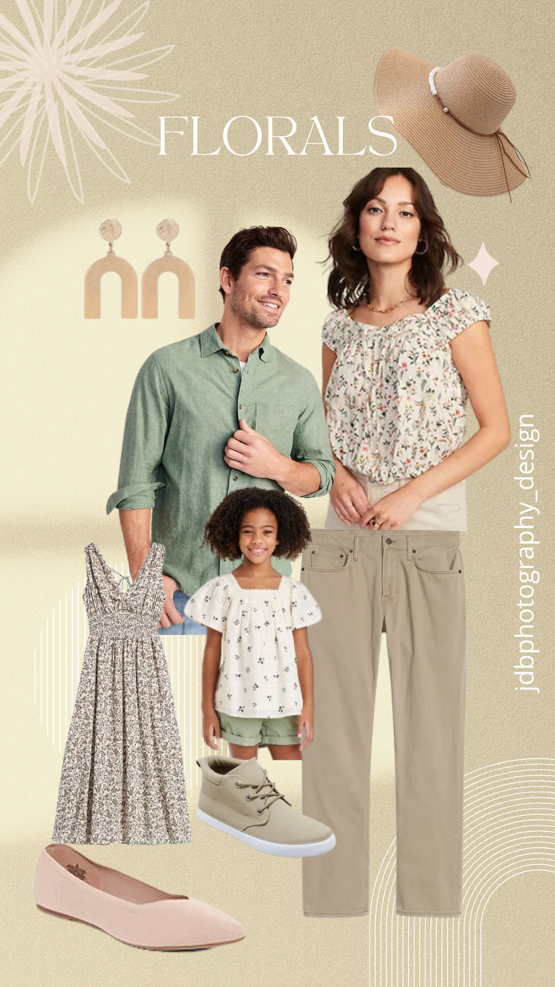 style guide for spring photo session- florals