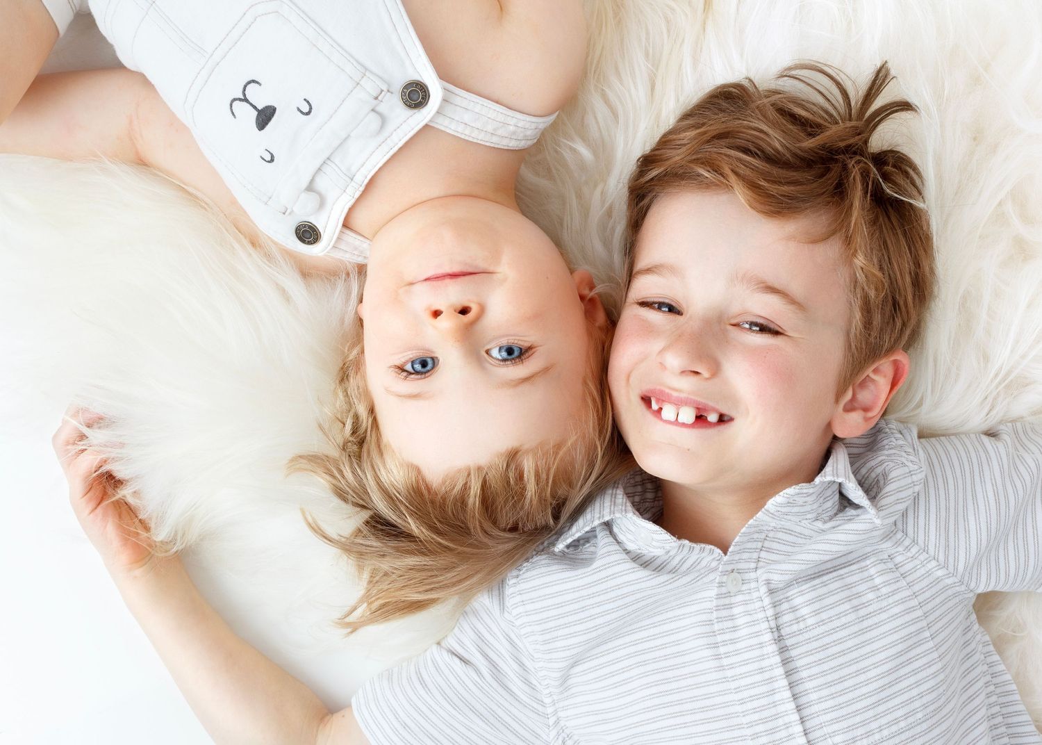 two boys posing for family photoshoot by Tracy McEwan photography