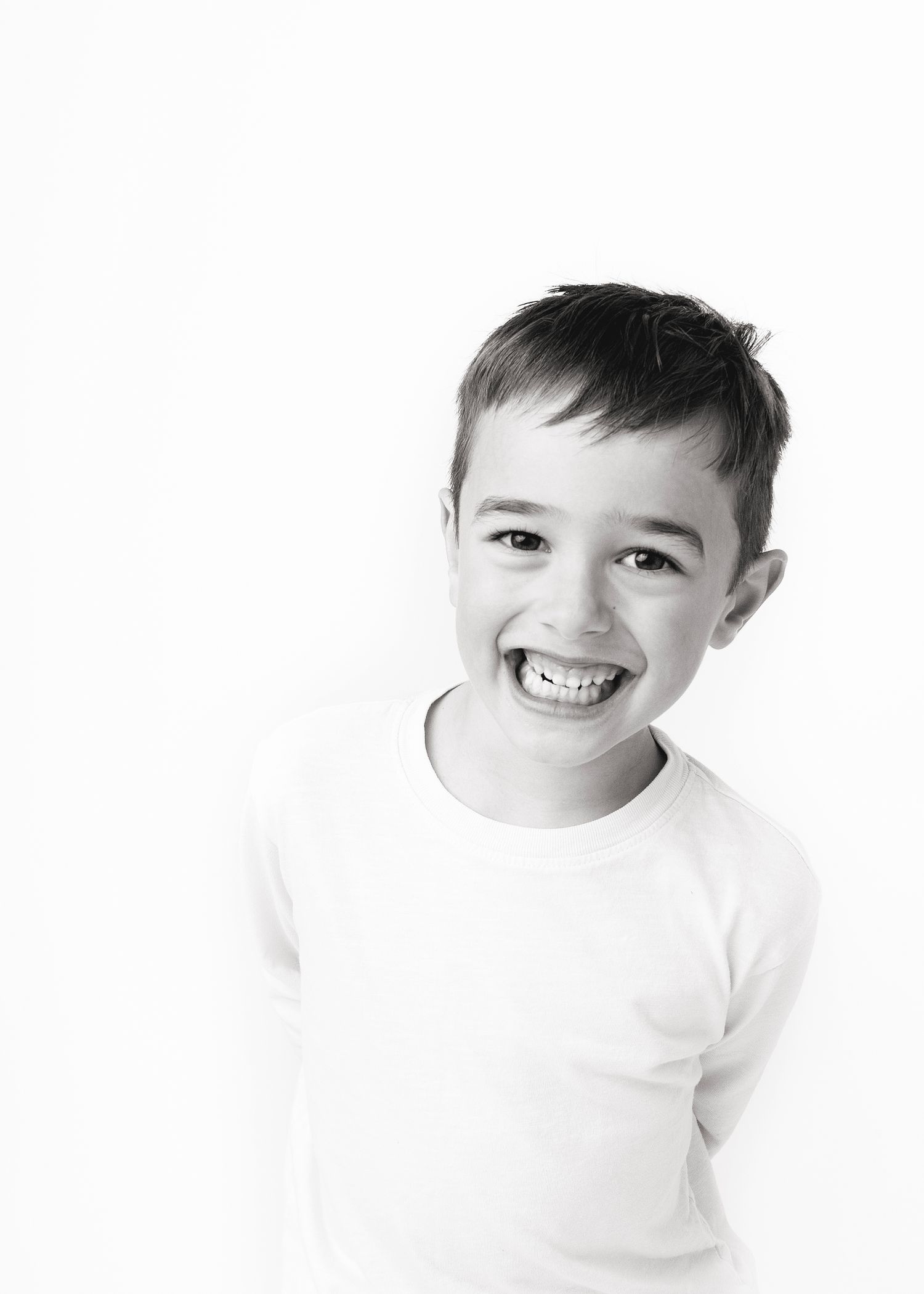 Little boy smiling in personality portrait, Victoria BC