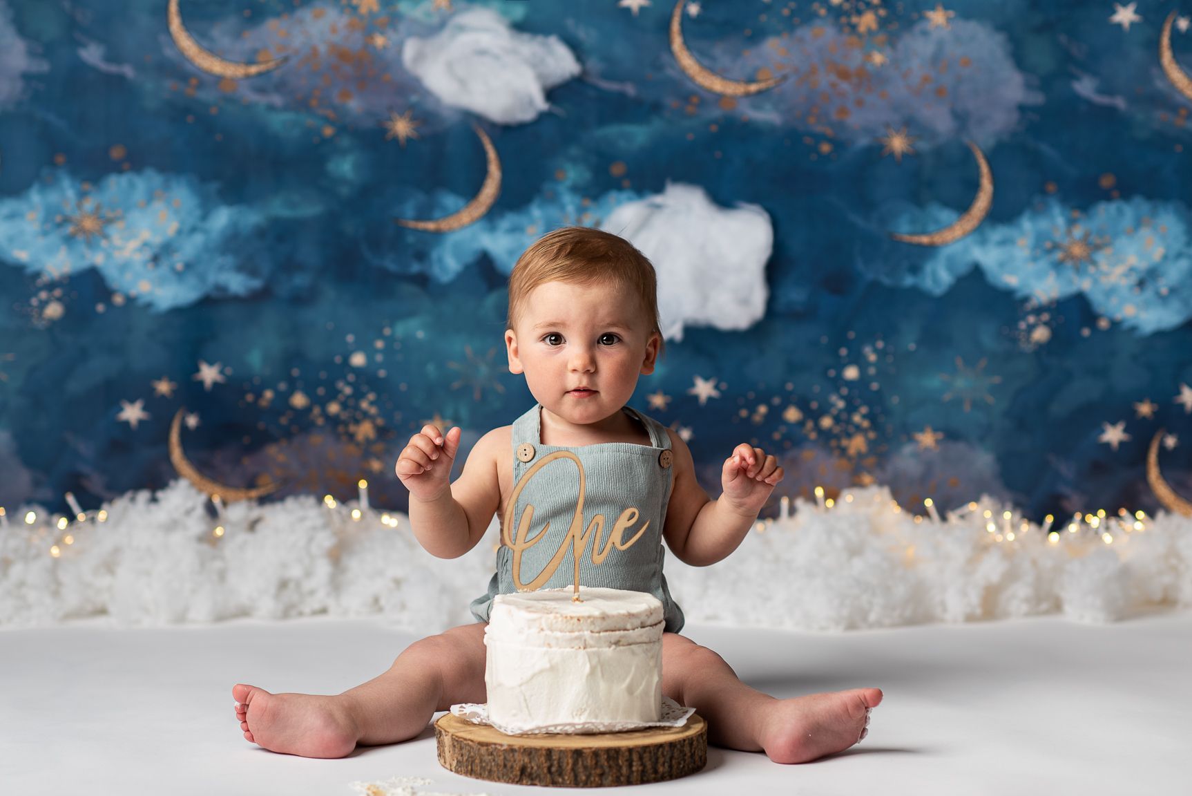 bebè-torta-primo-compleanno-blu-set-stelle-nuvole