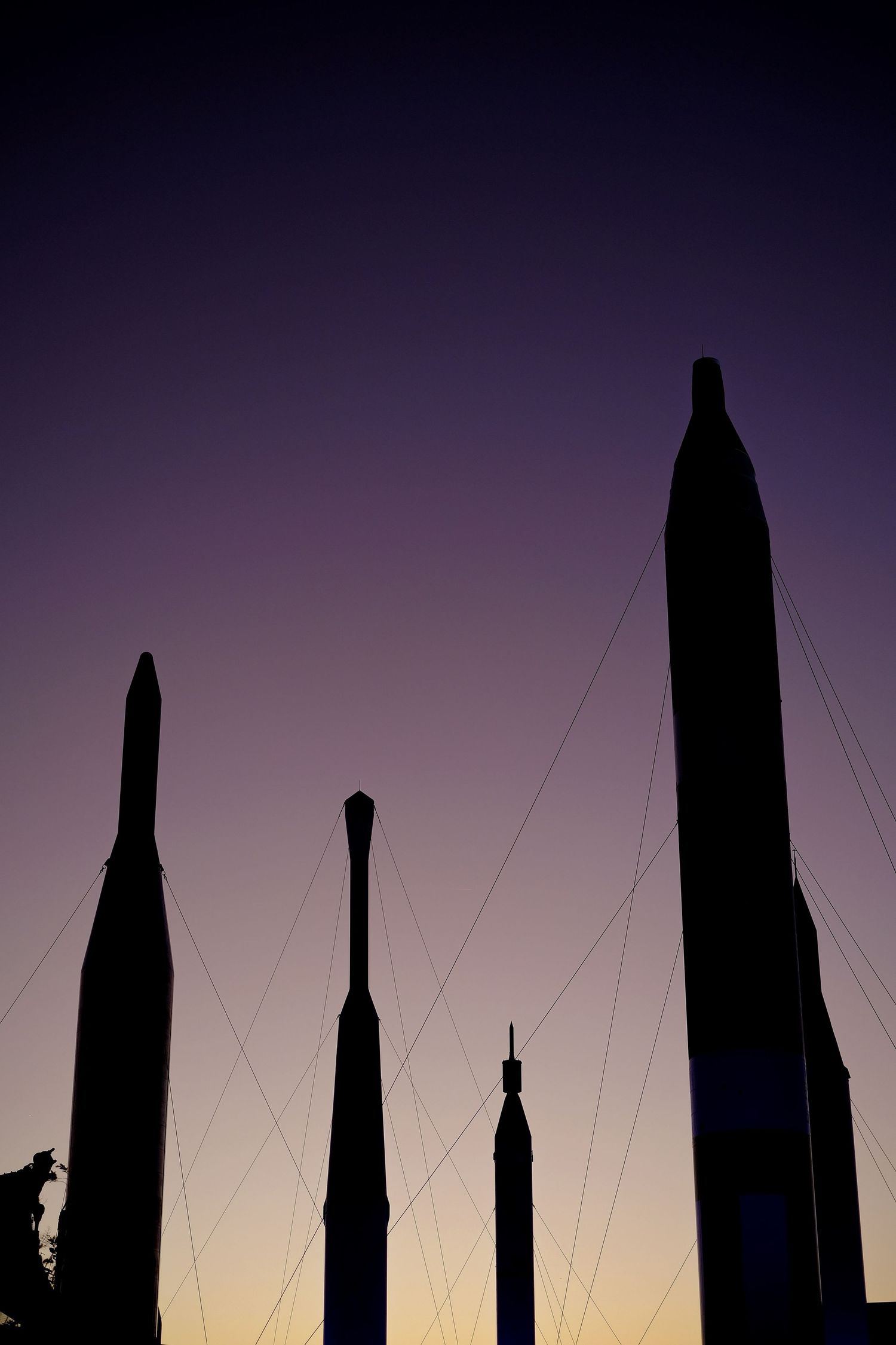 The Rocket Garden at Sunset