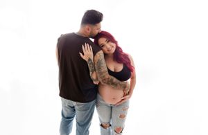 Maternity Photo - Edgy Couple - Dawn Talia Photography - Port Chester, NY