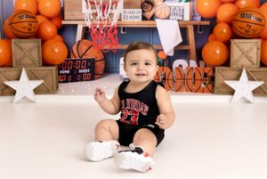 Baby Boy Basketball Theme -  1st Birthday Photography and Cake Smash Session - Port Chester, NY