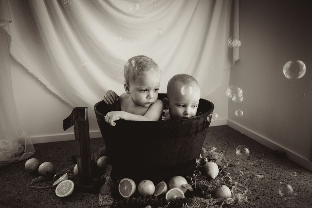cake smash bath mini Tinonee Taree photographer 1st birthday session