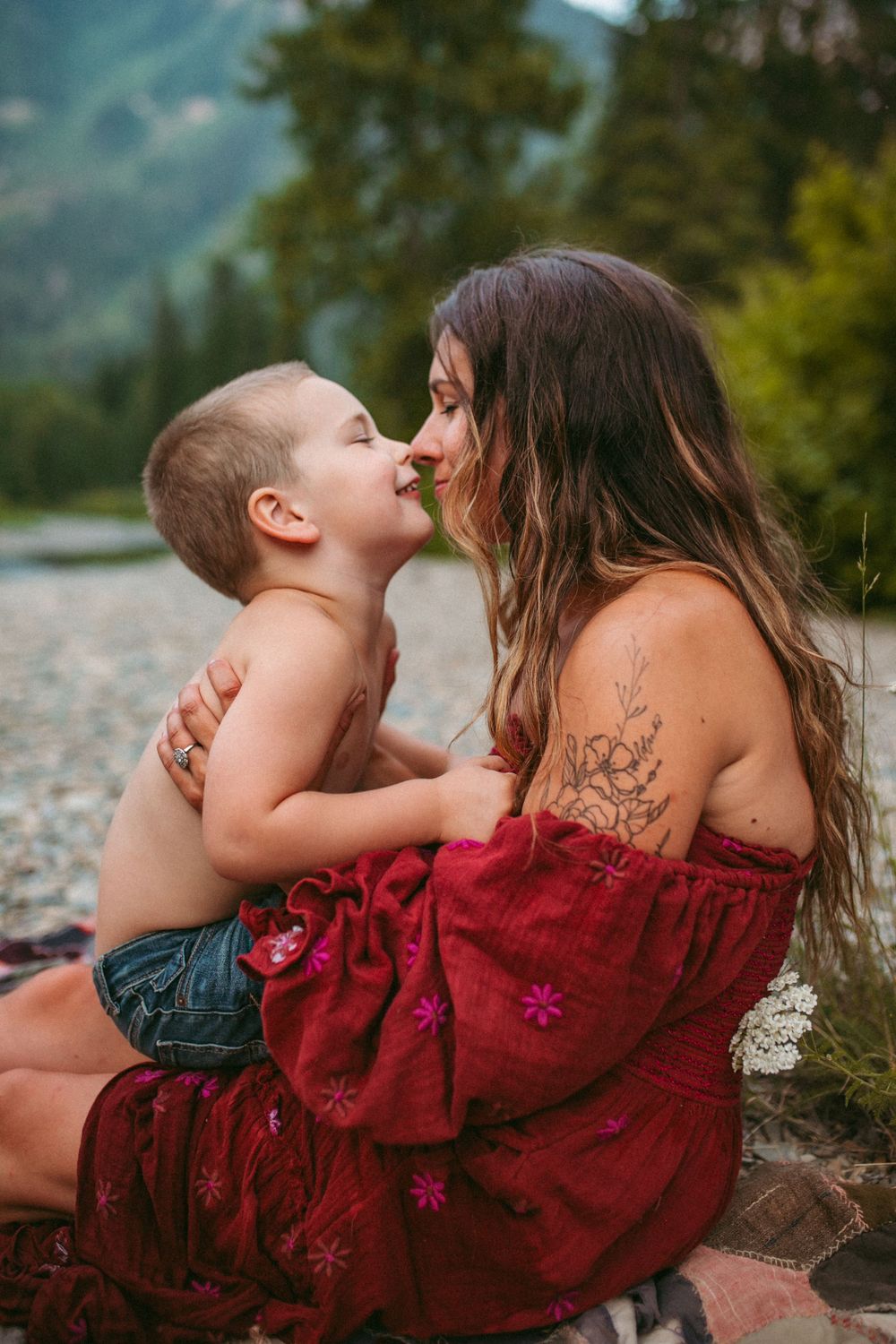 Motherhood photo by Kristy Baker Photography, a local Steamboat Springs, Colorado photographer.