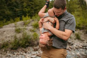Fatherhood photo by Kristy Baker Photography, a local Steamboat Springs, Colorado photographer.