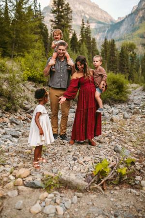 Family photo by Kristy Baker Photography, a local Steamboat Springs, Colorado photographer.