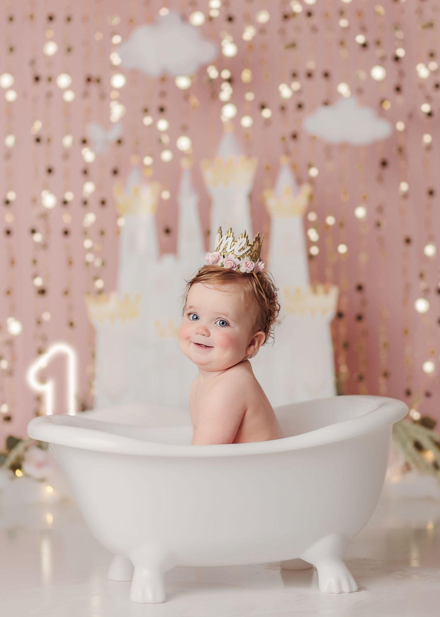 cake smash photographer broken arrow ok princess theme
