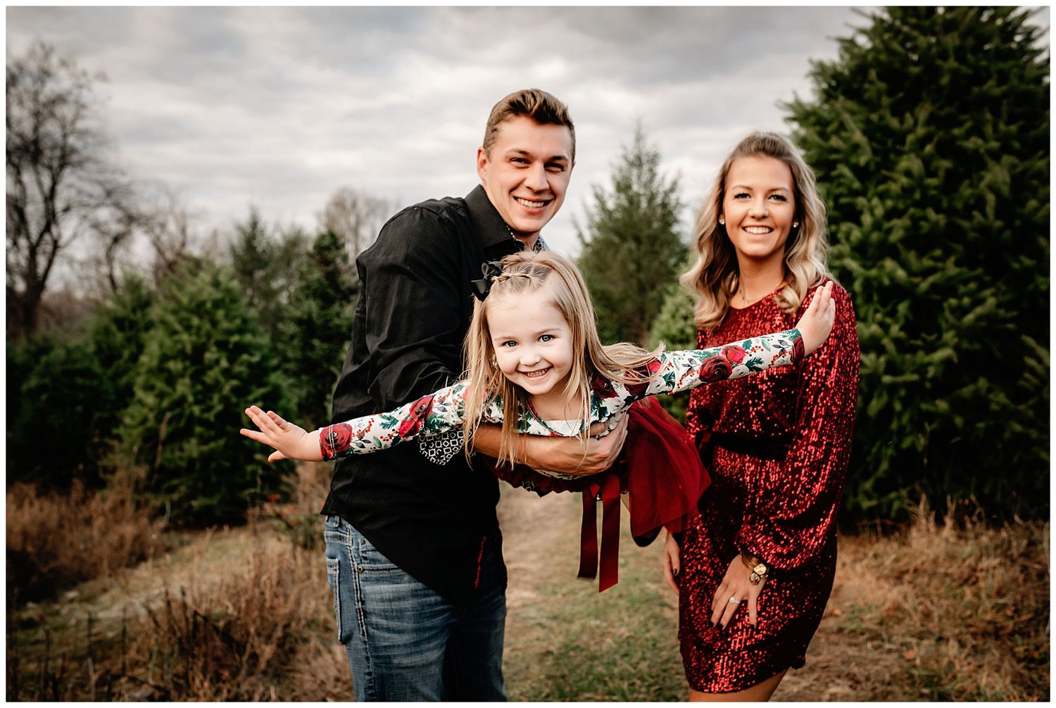 Family sessions at tree farm