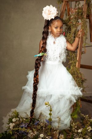 children enchanted portrait