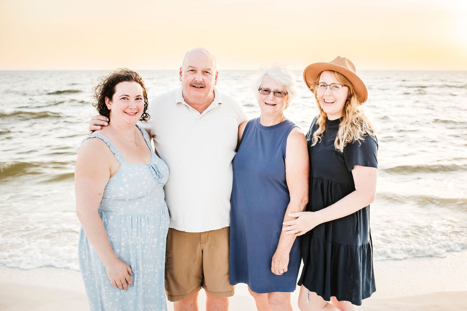 beautiful family photography at the beach