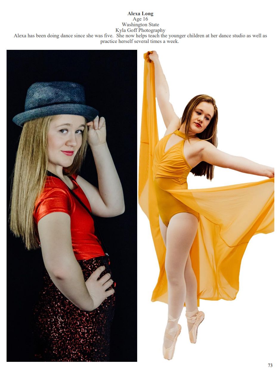 Young Model Magazine Kyla Goff Bellingham Dance Photographer