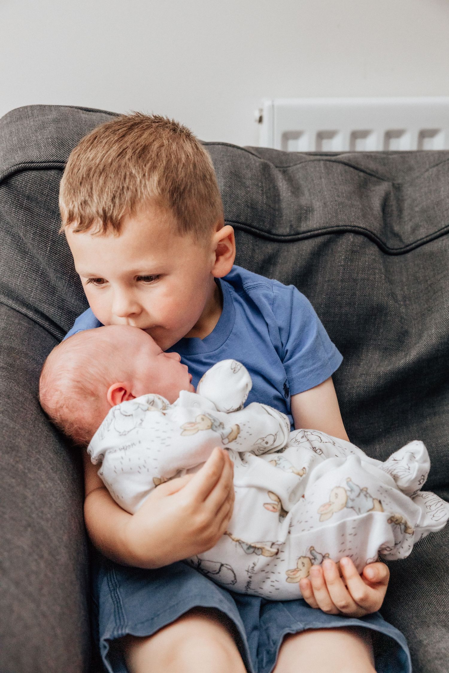 Newborn and sibling East Grinstead
