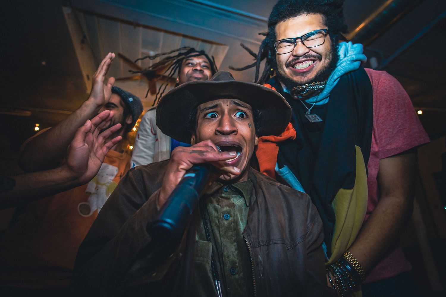 Boston concert event with musicians performing in a circle filmed by CBDK Event Photography - Dylan Kaufman