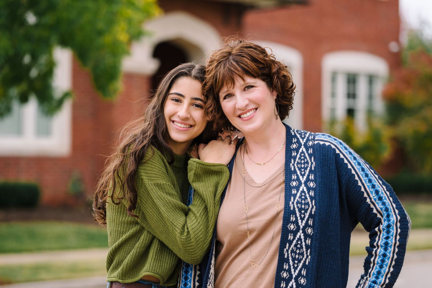 Mother and Daughter fall picture