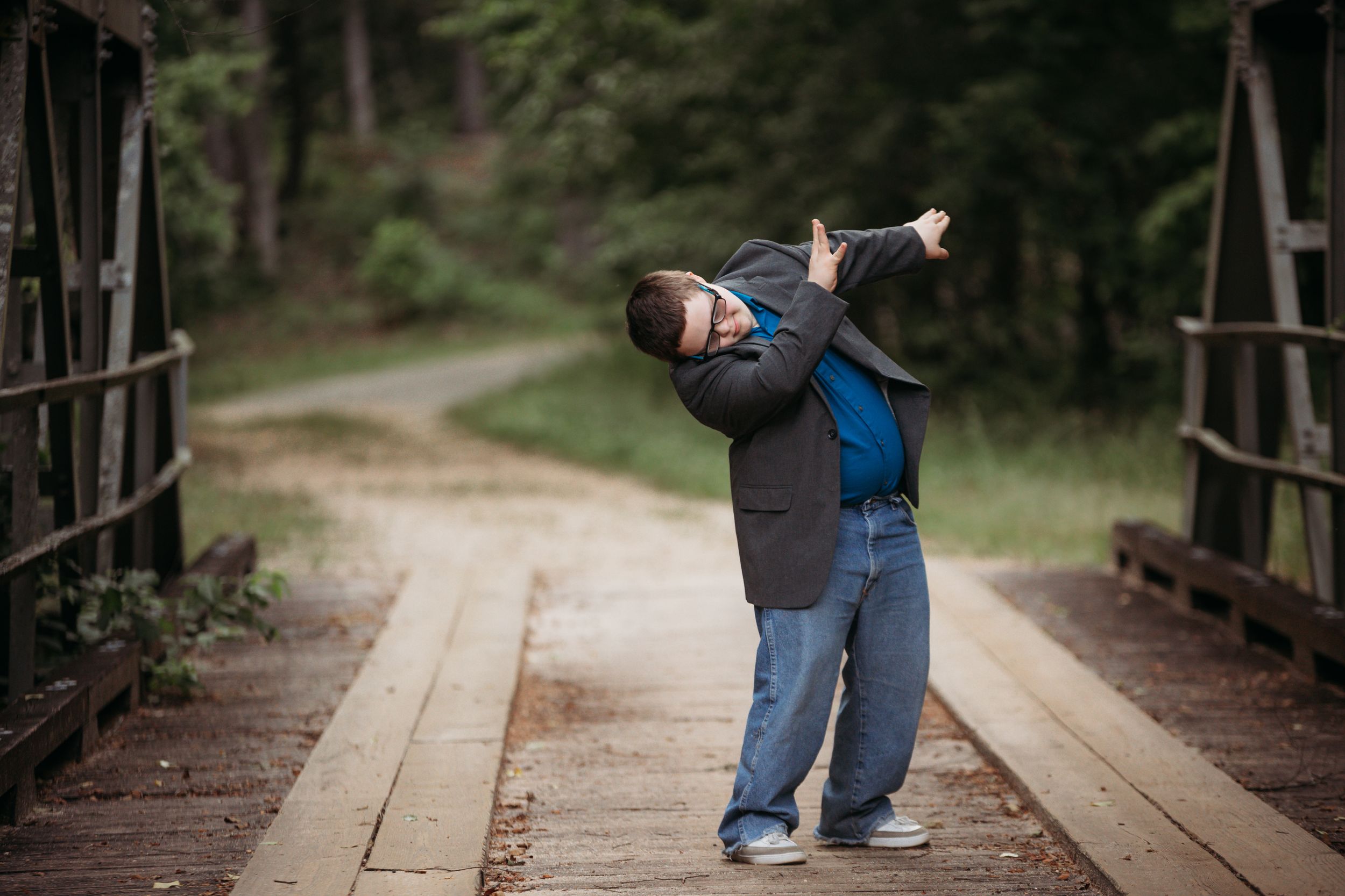 A Downs young man dabbing for his senior session. Greenville, SC newborn photographer, Easley, SC Newborn photographer