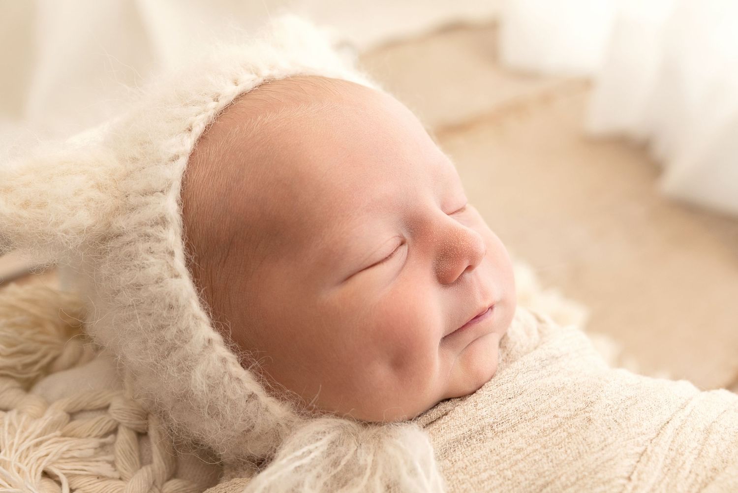 Newborn baby boy graceful