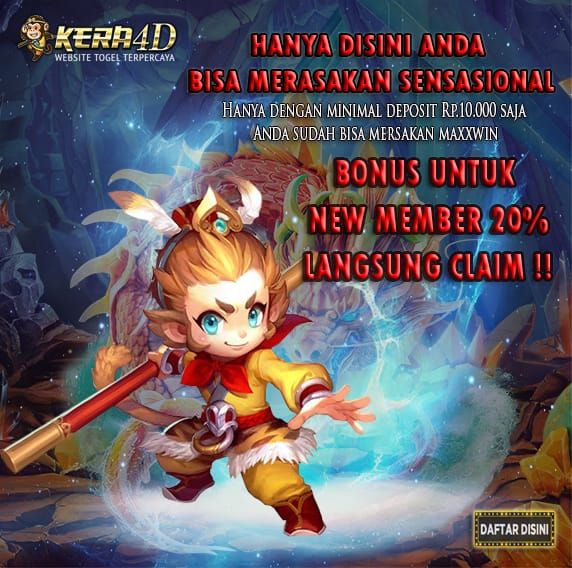 Kera4D Slot gacor gampang maxwin Bonus deposit 100%.