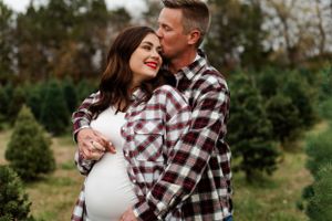Pine Lake Christmas Tree Farm Derby KS Maternity Pictures Photo Session Wichita