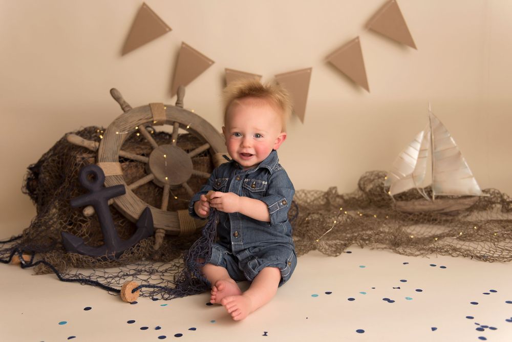 baby, nautical theme, Vermont family photos