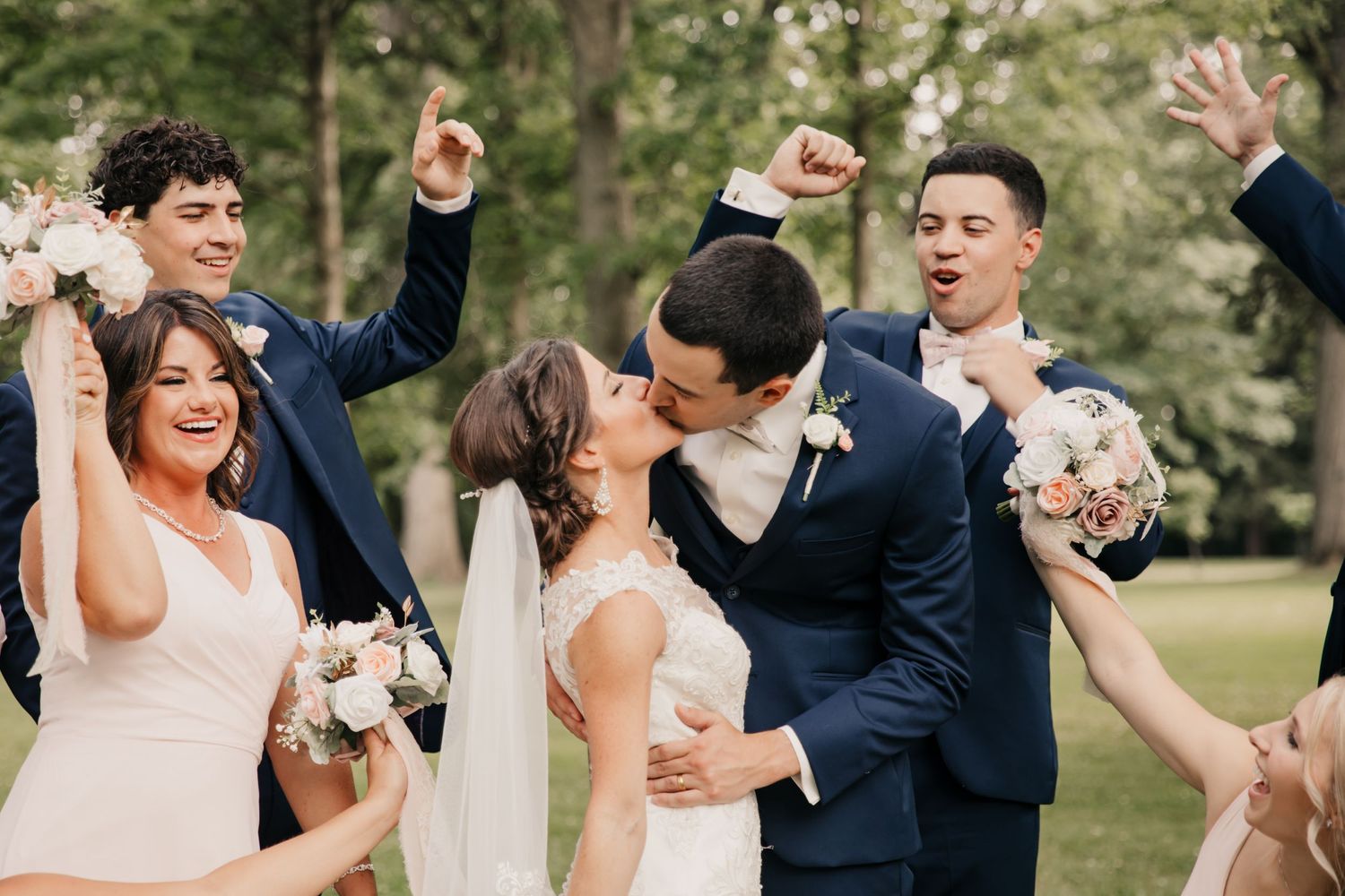 Ohio Wedding, Ohio Photographer, Wedding Photographer, Camden Falls, Bridal Party Photos