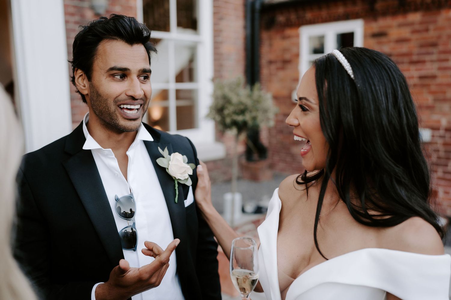 bride-laughing-stockton-house-wedding-shropshire