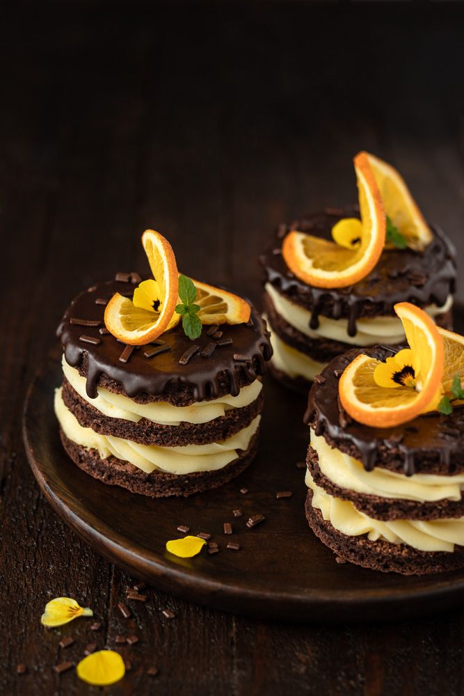 Chocolate Orange Mini Cakes - Photo by © Reka Csulak