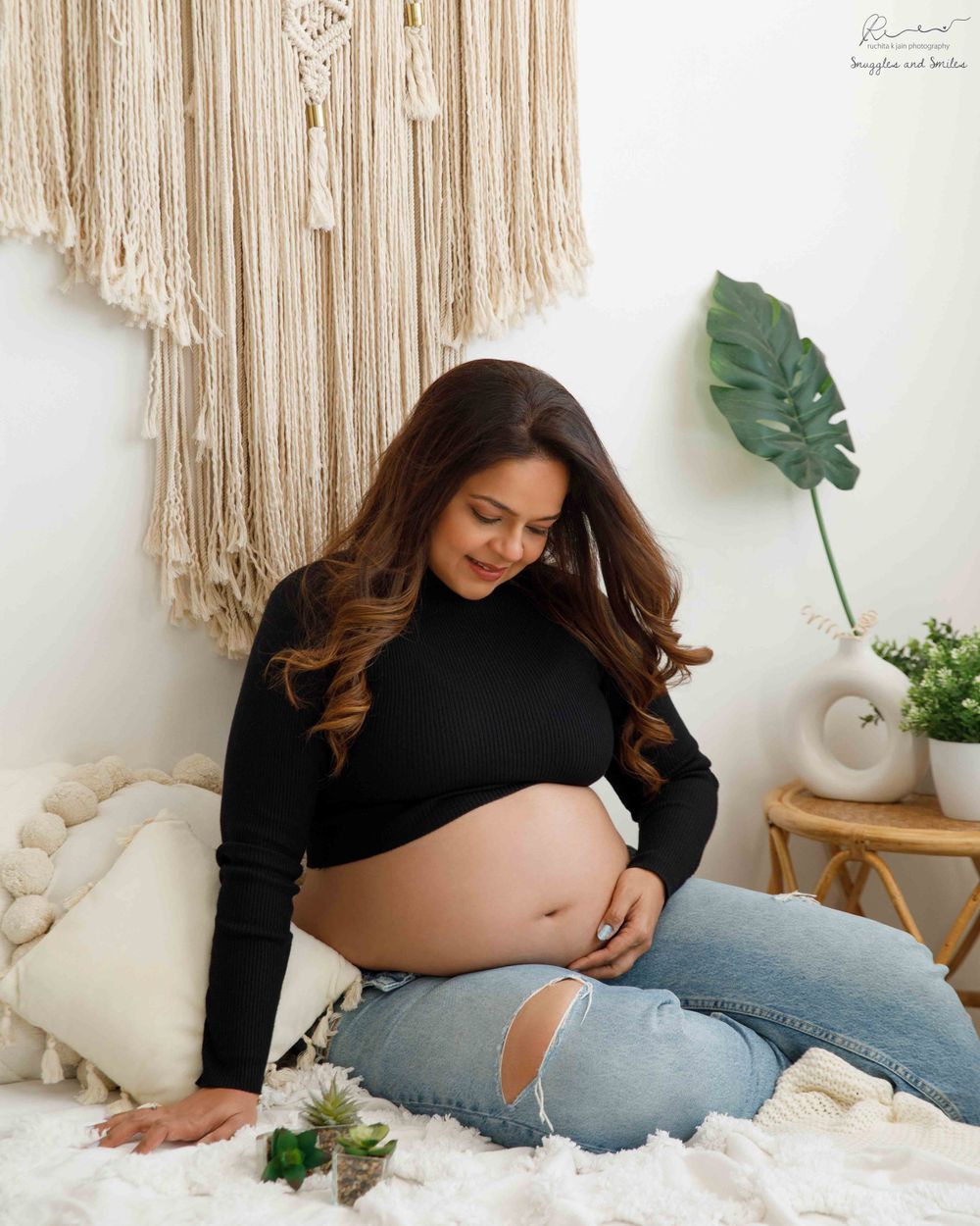 Pregnancy shoot mumbai baby shower dress