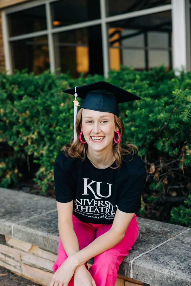 Cap and gown college KU high school graduates lawrence topeka ks