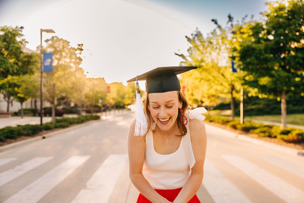 Cap and gown college KU high school graduates lawrence topeka ks